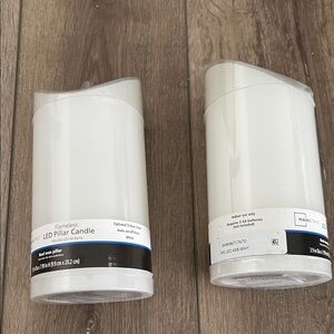 Mainstays White Flameless LED Pillar Candles